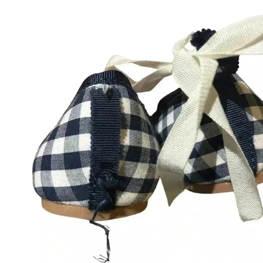 J Crew Crew Cuts Kids Gingham Shoes size 1 - Picture 4 of 9